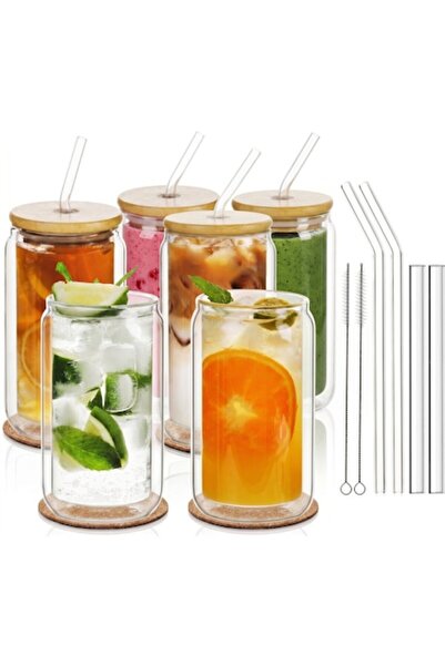 İdeas4comfort Set de 6 pahare cu pereți dubli Ideas4Comfort ® 500ml, sticlă b...