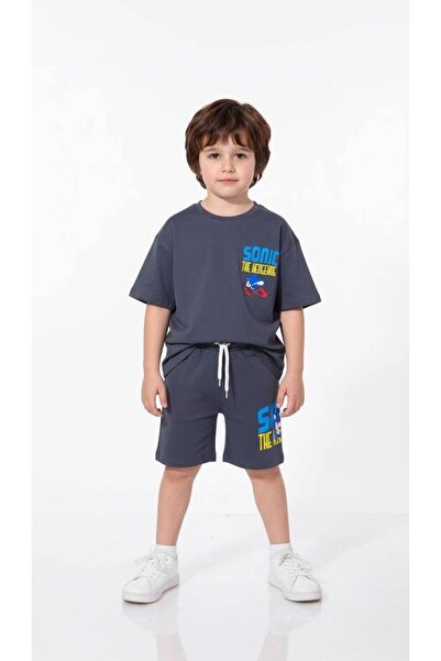 YİGİT BUTİK Set de vară pentru băieți, tricou cu mânecă scurtă cu imprimeu cu...