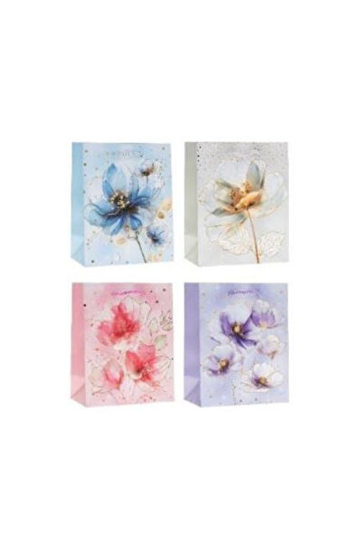 OEM Geanta cadou Rozette multicolor 18x23x8 cm