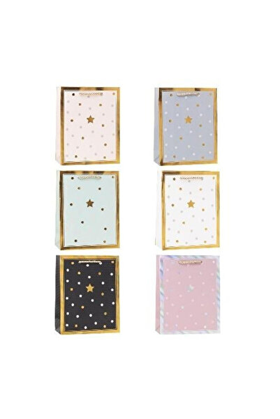 OEM Punga cadou Rozette Hot Stamp, mix modele, 18x23x8 cm, Multicolor