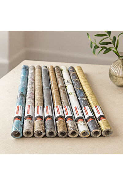 magicool Self-Adhesive Foil Wallpaper (2 m X 45 cm) - Mixed Patterns