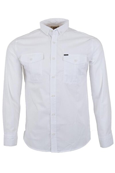 Modarar Men's Sports Shirt with Double Pockets Slim Fit Rar01415