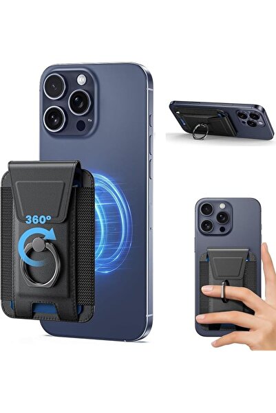 Generic 360° Rotatable Mag-Safe Wallet for iPhone – Magnetic Phone Wallet wit...