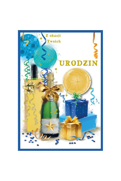 KUKARTKA Felicitare aniversara Dream Cards cu cifre interschimbabile multicol...