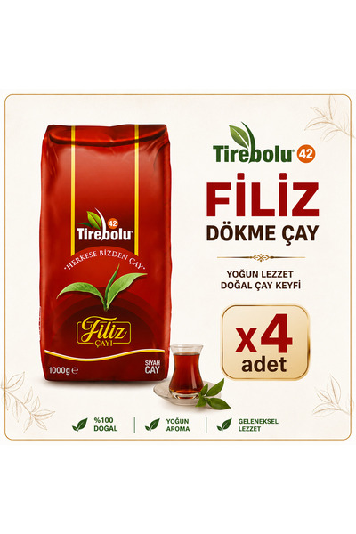 Tirebolu 42 Filiz Dökme Tea (1 kg) X4 Pieces