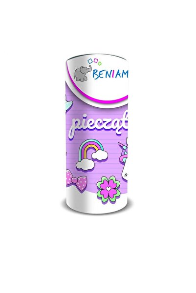 Beniamin Set 12 stampile pentru fete, Beniamin, Lemn, Multicolor