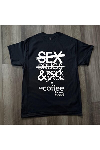 Grafftee Clothing Μπλουζάκι Unisex Oversize με στάμπα  "Just Coffee "