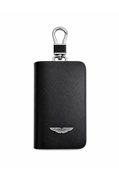 idealaksesuar Aston Martin Leather Zippered Keychain Stylish Quality Accessor...