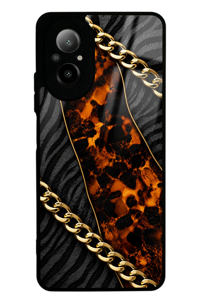Spoyi Realme 12 Lite Golden Eclipse Design Glossy Phone Case