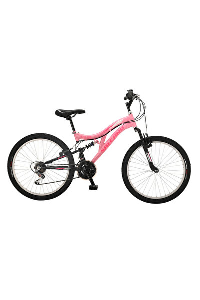 Salcano Helen 24 Jant V-Fren Pudra Pembe Koyu Pembe Dağ Bisikleti 14 Kadro