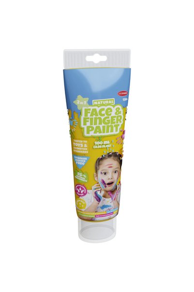 BOTİ Acuarela naturala pentru pictura cu degetele, 100ml, galben, 2 in 1