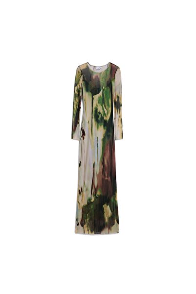 Desigual Rochie de zi cu zi pentru femei 25WWVK41 Verde