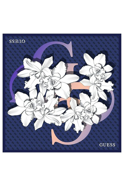 Guess 90x90 Square Kadın Ipek Eşarp-AW5762SIL90