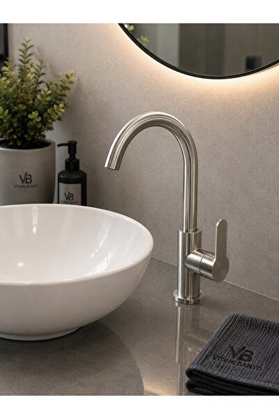vb vitrinbanyo Inox Sink Faucet, Stain and Lime-Free Special Color Faucet Bat...