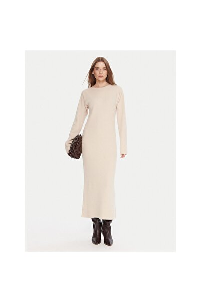 Kontatto Rochie tricotată de damă 3M0879C Bej