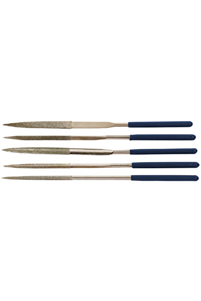 Workpro 5 Pcs Diamond Needle File Set 3x140mm, 150 Grit Precision Mini Files ...