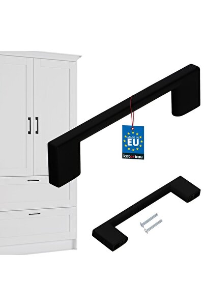 KOTARBAU Mâner pentru mobilier de bucătărie Clasic Modern Alungit Negru Mat 1...