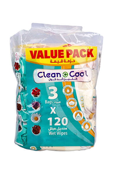 CLEAN & COOL Clean&Cool Wipes Chamomile 3x120's