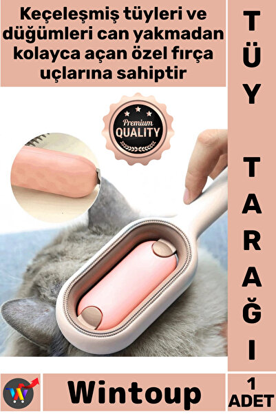 Wintoup # Comb Abs Fur Remover Felt-Opening Massage Effective Pet Brush Cat D...