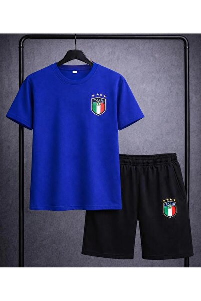 CLOTHES33 T-Shirt Shorts 2-Piece Combination Thin Summer Sweat-Absorbing Ital...