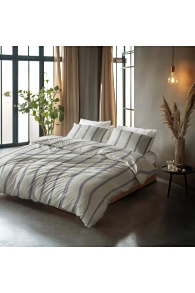 Sleeptime Set de lenjerie de pat Pure Nautic Beige, 100% bumbac, 240 x 220 cm...
