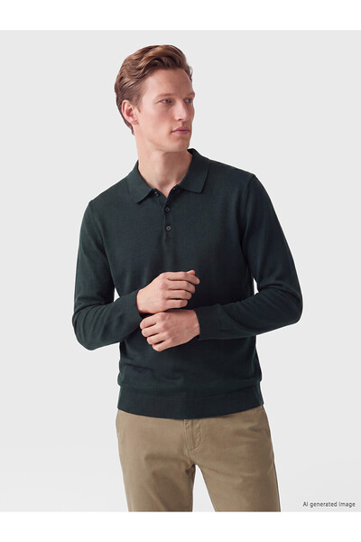 LC Waikiki Özmarka New Season Polo Neck Men's Knitwear Sweater