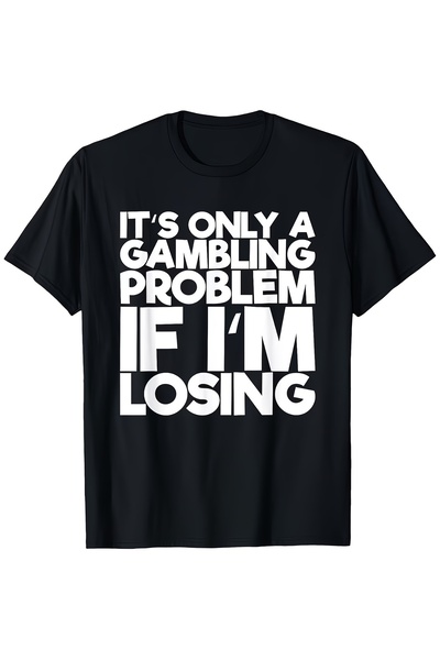 En22 تي شيرت صيفي مضحك بتصميم 'Lost Is Just a Game Problem' للجنسين، برقبة مس...