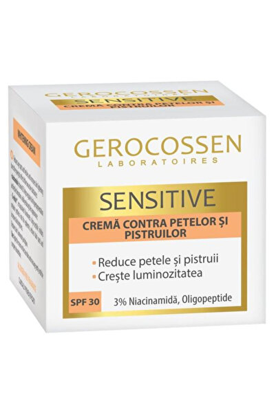 GEROCOSSEN Crema Contra Petelor si Pistruilor - Sensitive, SPF 30, 50 ml