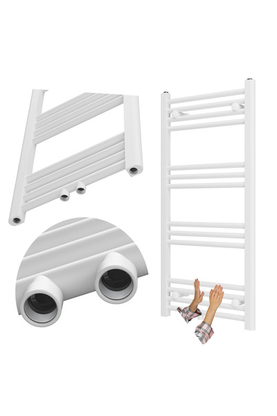 Granitan Radiator Baie Raven, Electric, 100x50 cm, 389W, Otel, Alb