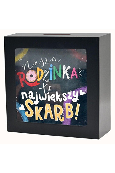 KUKARTKA Figurina Skarbonka Rodzinka multicolor 16x16x5cm