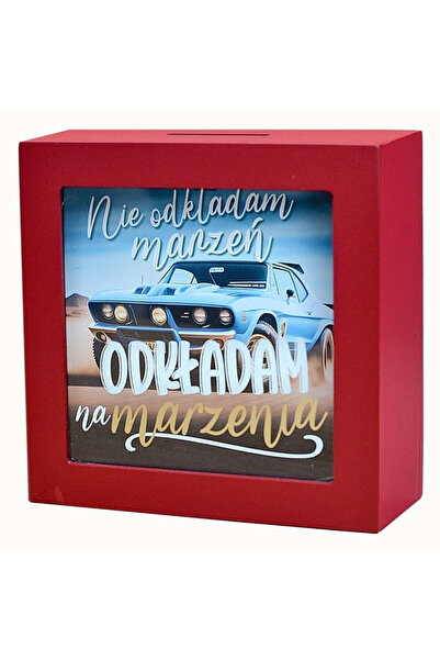KUKARTKA Pusculita/skarbonka SKARBBOXY 'Na marzenia', MDF, cu fereastra, cu s...