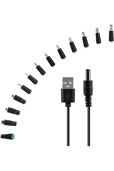 Generic Universal 5V DC 5.5 2.1mm Jack Charging Cable Power Cord, USB to DC P...