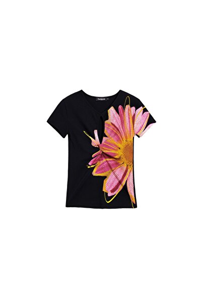 Desigual Tricou de damă 26SWTK05 Negru