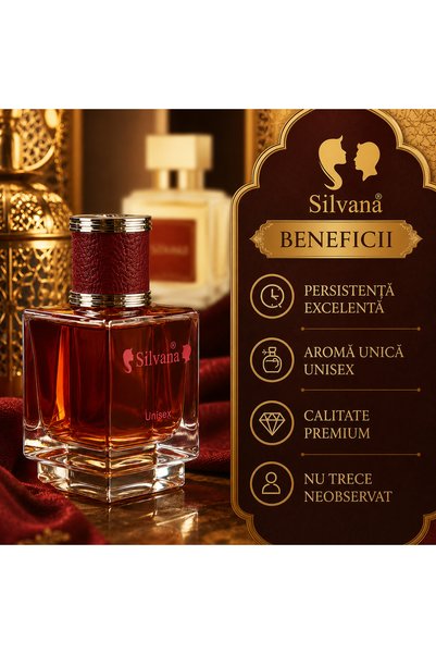 Silvana Parfum Unisex U111– Aroma din Baccarat Rouge, vata de zahar pe bat, 50 ml