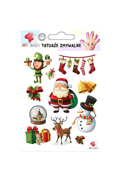 All4Kids Tatuaje temporare/Stickere temporare Craciun, lavabile, pentru copii...