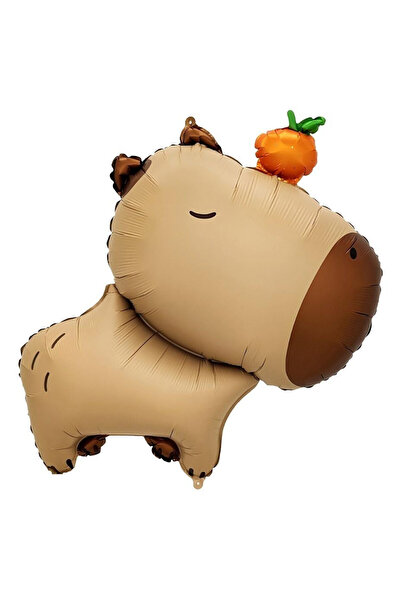 Godan Balon folie Kapibara, in forma de capibara, cu portocala, multicolor, 4...