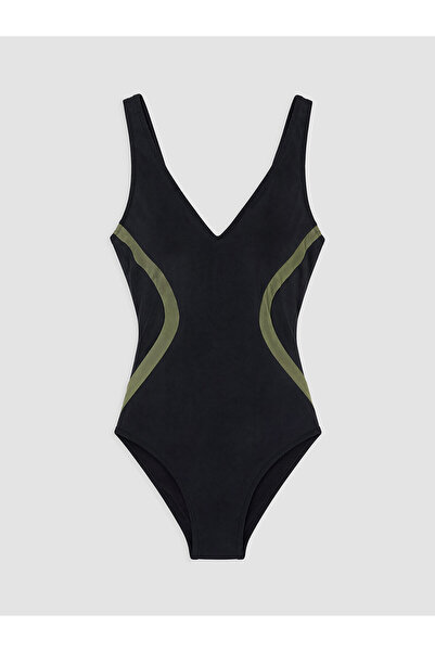 LC Waikiki Nevavm Women's Gathering Swimsuit with Garni Detail and Difference