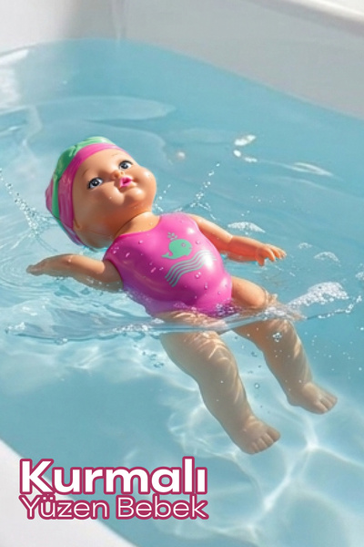 Blooma Kurmalı Yüzen Bebek Banyo Oyuncağı Suda Yüzen Bebek Havuz Küvet Deniz ...
