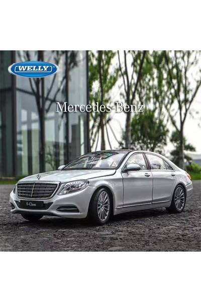 scntoys 1:24 Scale Licensed Mercedes Benz S Class White Color Mercedes Offici...