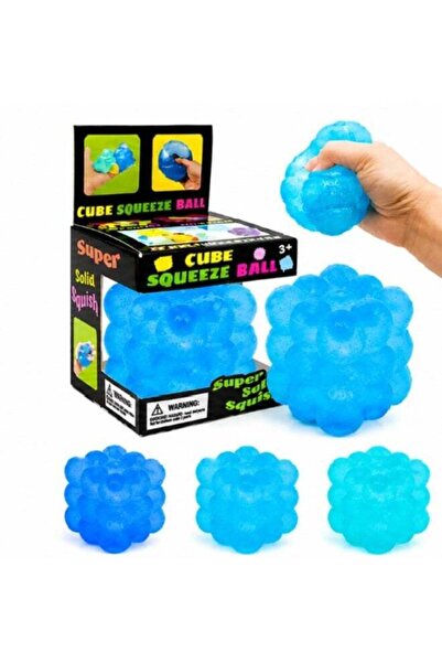 Generic Cube Squeeze Ball Squishy Toy for Kids, Stress Relief Fidget Toy
