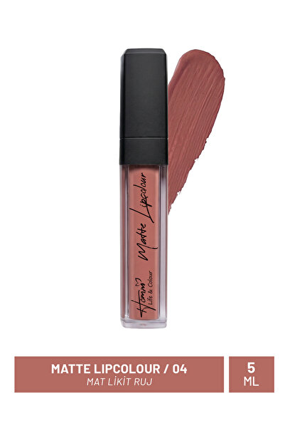 homm Canlı ve Kalıcı Dudak Rengi İçin Pratik Kullanım Mat Likit Ruj 4,5 ml