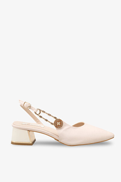 İNNABUTİKK Wesay Women's Accessory Heeled Shoes - Beige Nubuck