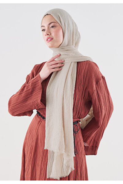 Freshscarfs Ντουμπάι Πρέμιουμ Σάλ Μπεζ