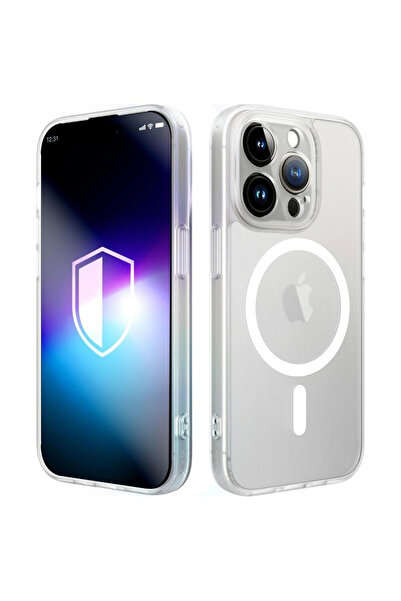 3MK Husă Misty MagSafe pentru iPhone 14 Pro, Albă