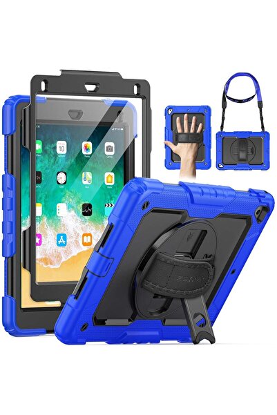 SIGLOO Husă Clamshell Armor 360 cu folie și curea pentru iPad Air 2 / iPad 5/...