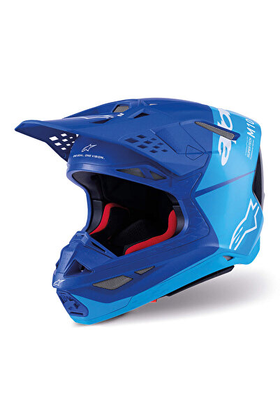 Alpinestars Supertech M10 Flood Off-Road Kaskı Mavi