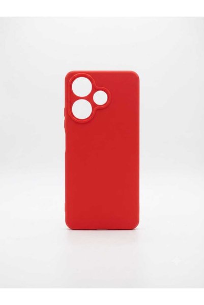 kılıfınbenden حافظة سيليكون حمراء لـ Redmi13