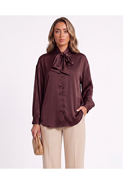 Marvella By Rasha Tie-Neck Formal Shirt