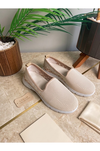 LY LEYO TEKSTİL Women's Knitwear Slip-On Ballet Flats & Sports Shoes