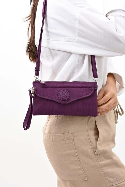 NEMO BAGS Women's Purple Wallet, Large Envelope Model, Waterproof, 4 Compartm...